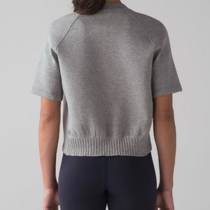lululemon athletica Tops - Lululemon Cropped Short Sleeve Sweatshirt lululemon athletica Tops - Lululemon Cropped Short Sleeve Sweatshirt